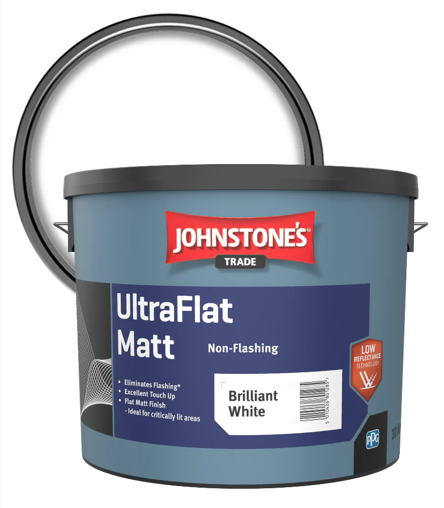 johnstones trade ultraflat matt brilliant white